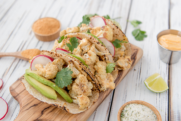 Sriracha Cauliflower Tacos recipe