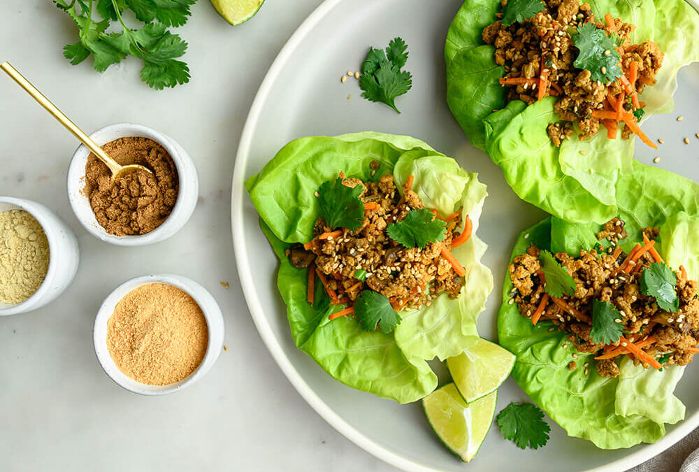 Five Spice Turkey Lettuce Wraps
