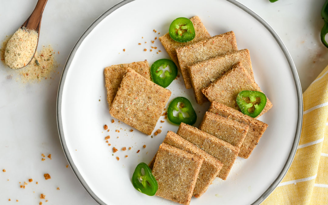 Vegan Pepper Jack Crackers