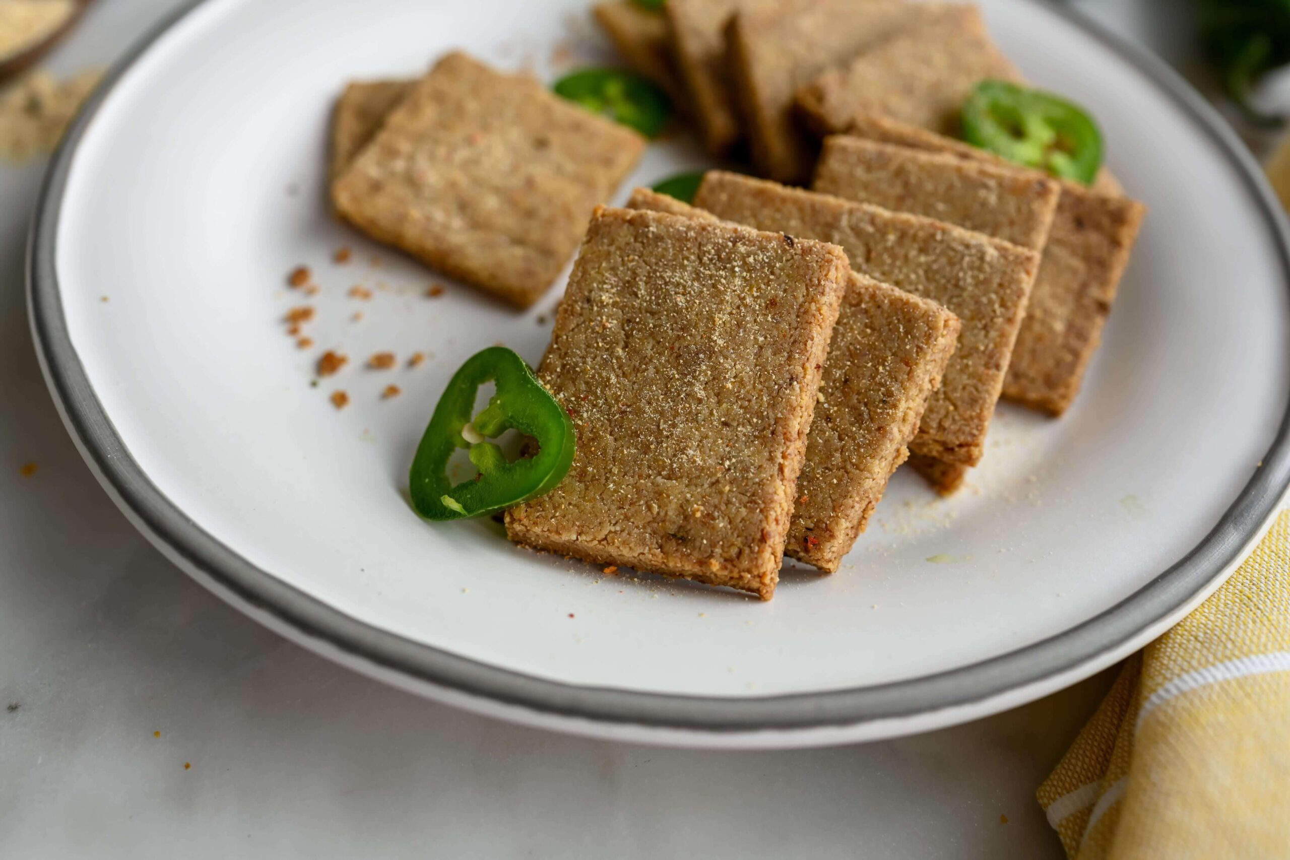 vegan pepper jack crackers