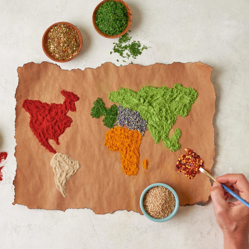 map of the spice supply chain