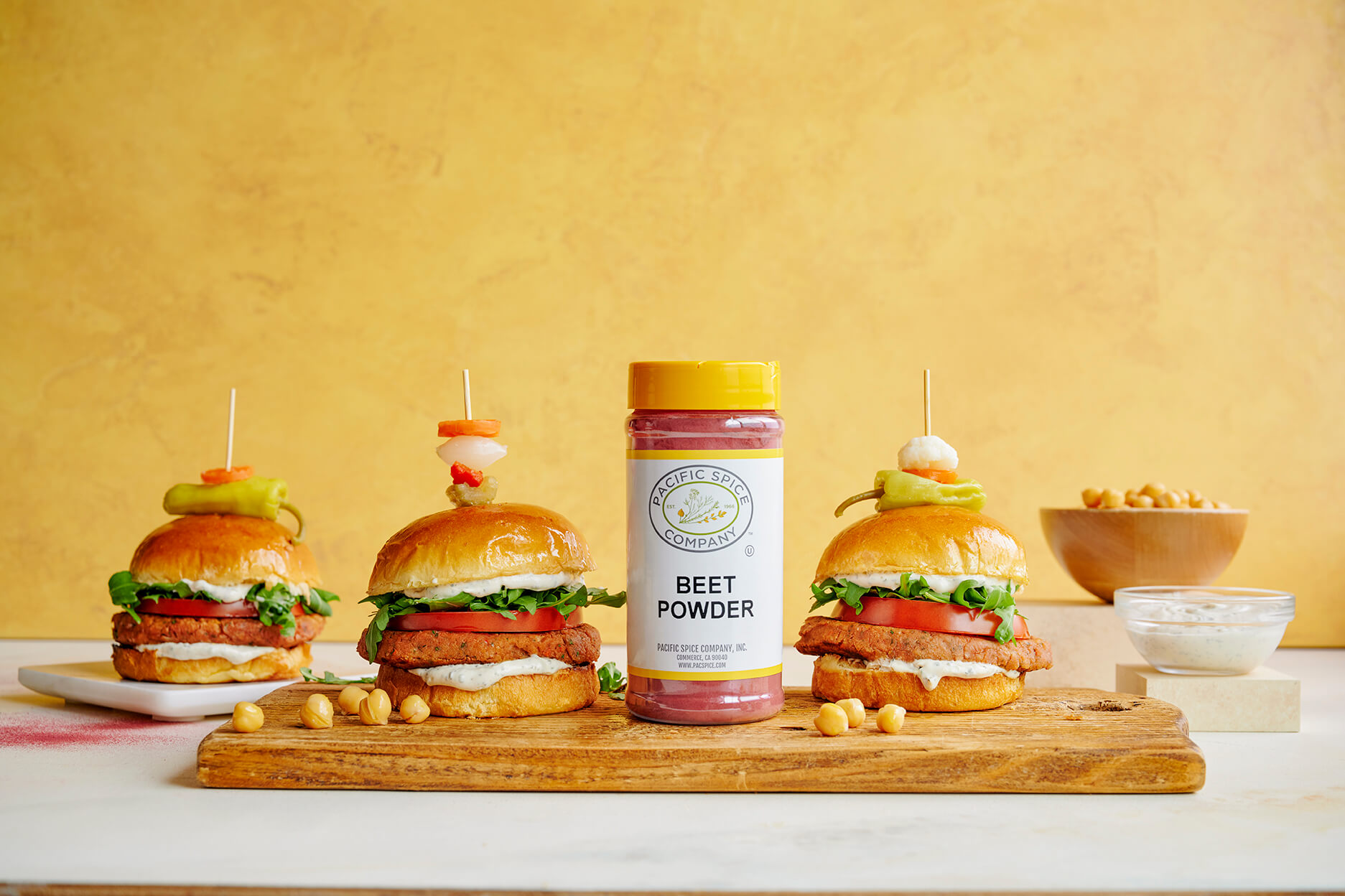 vegetarian chickpea hamburgers