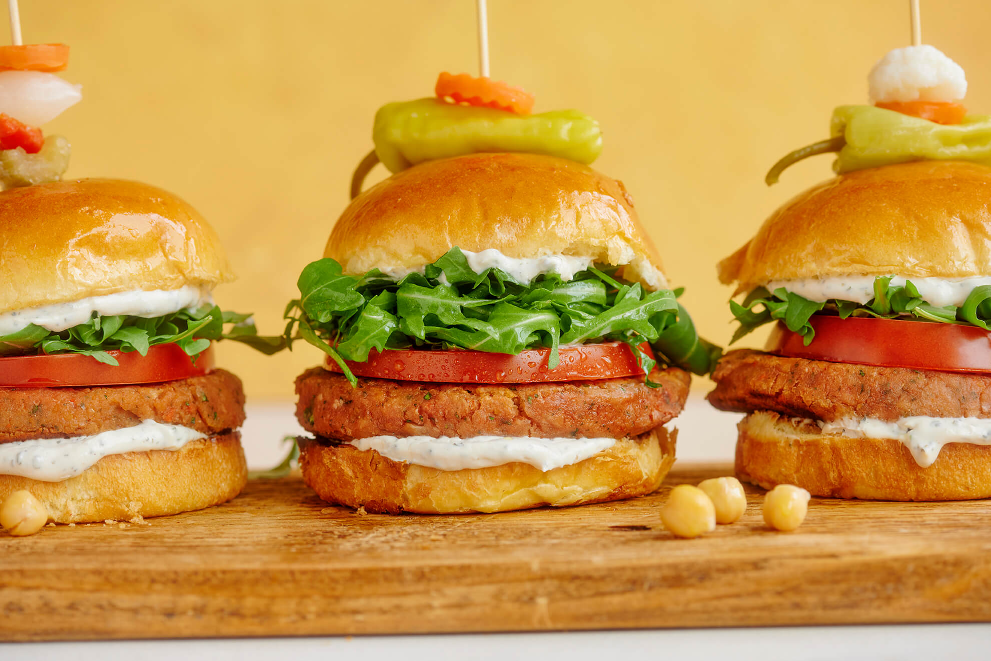 vegan chickpea burgers