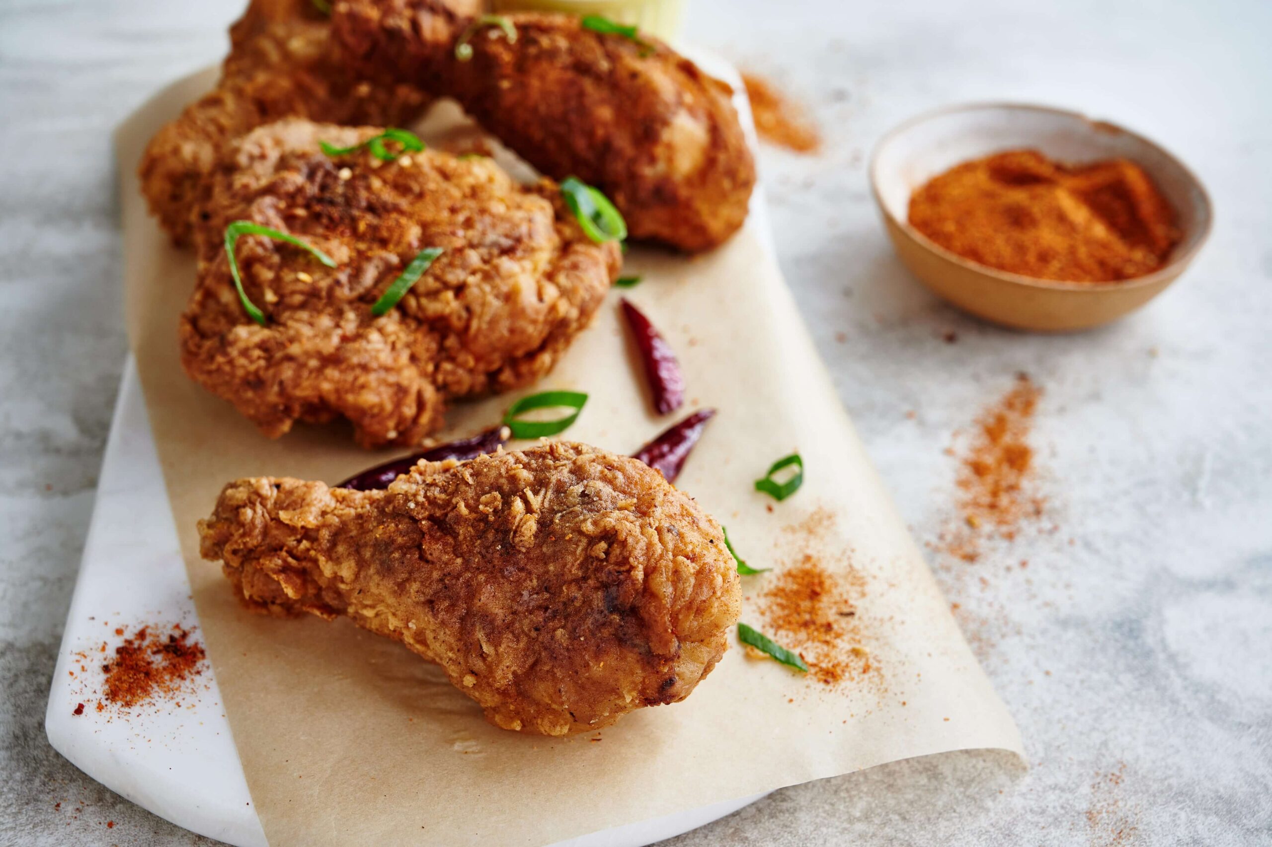fried chicken with mala seasoning