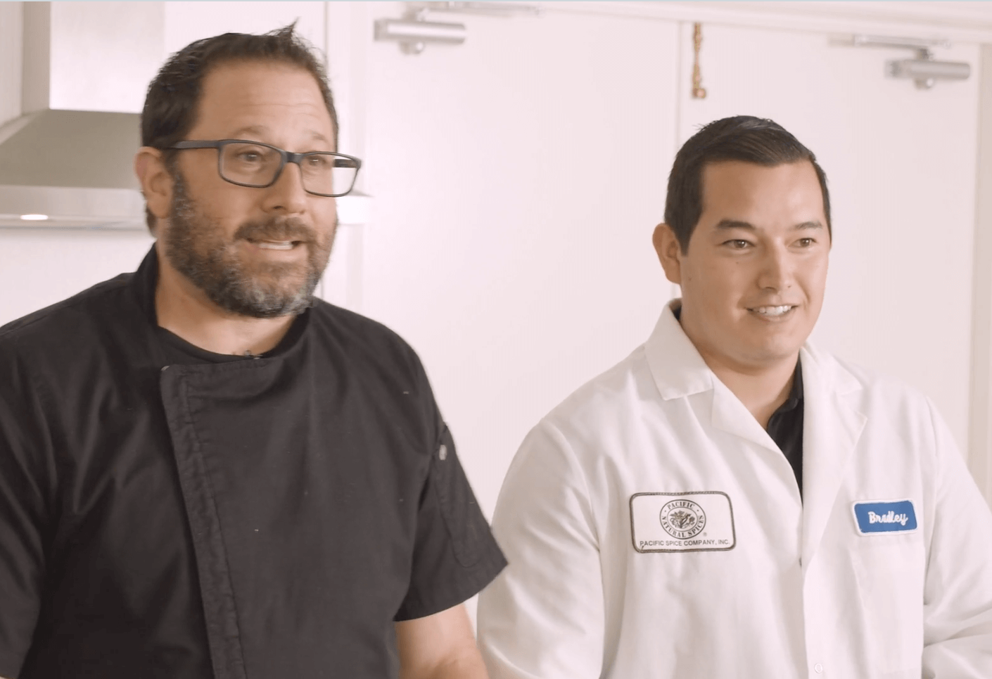 Bradley Kuwahara and Chef Marc Dix