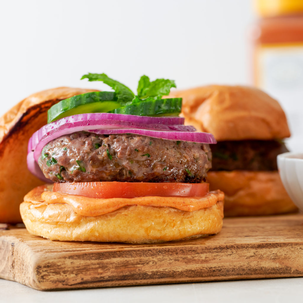 harissa spice burger