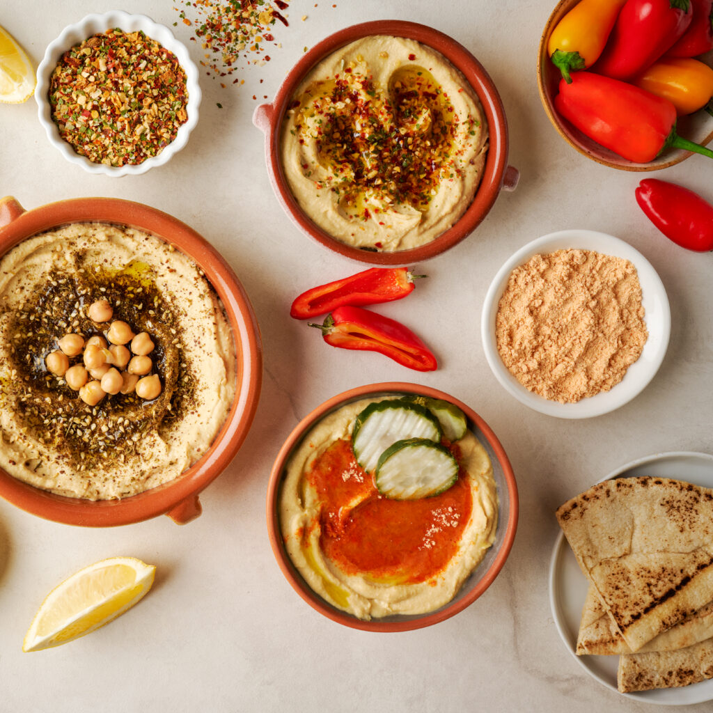 hummus toppings